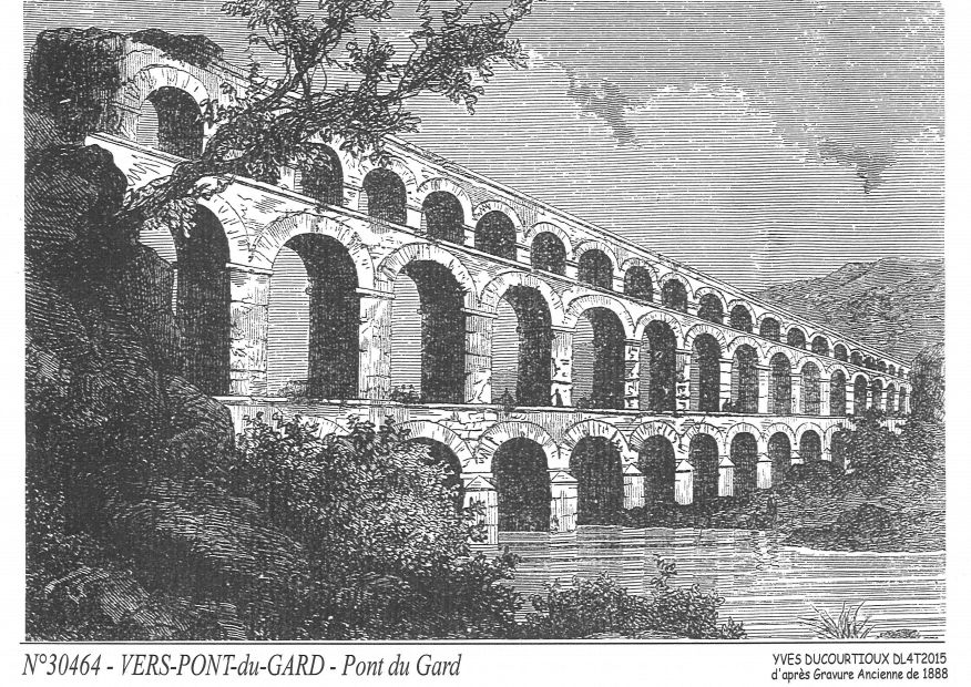 N 30464 - VERS PONT DU GARD - pont du gard